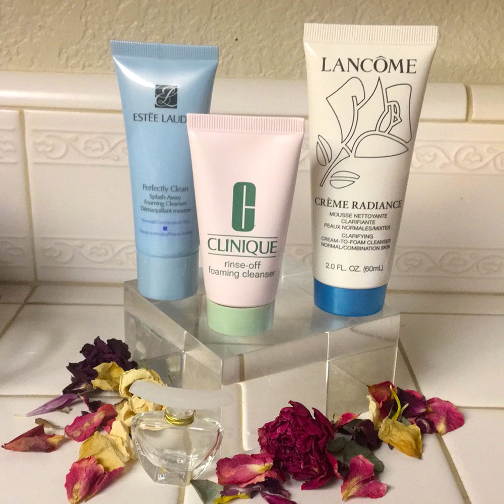 Set/3 Rinse-Off Facial Cleansers -(Unisex)